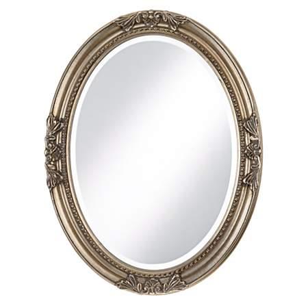 Mirrors | Elegant Emma Antique Oval Silver Frame 25